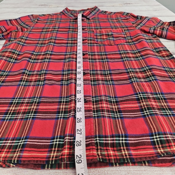 Divided By H&M Multi Color Long Sleeve Button Down Flannel Shirt Size Medium - Picture 8 of 12